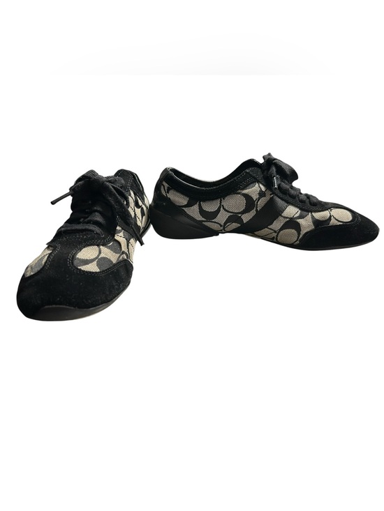 Coach Shoes - Coach Joss Q293 Signature Tennis Sneakers in Black/Gray, Women's Size 7.5. Y2K